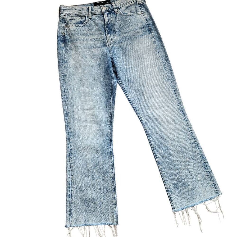 Veronica Beard Jeans Womens 28 US 6 Carly Kick Flare Rigid High Rise Pebble Ston